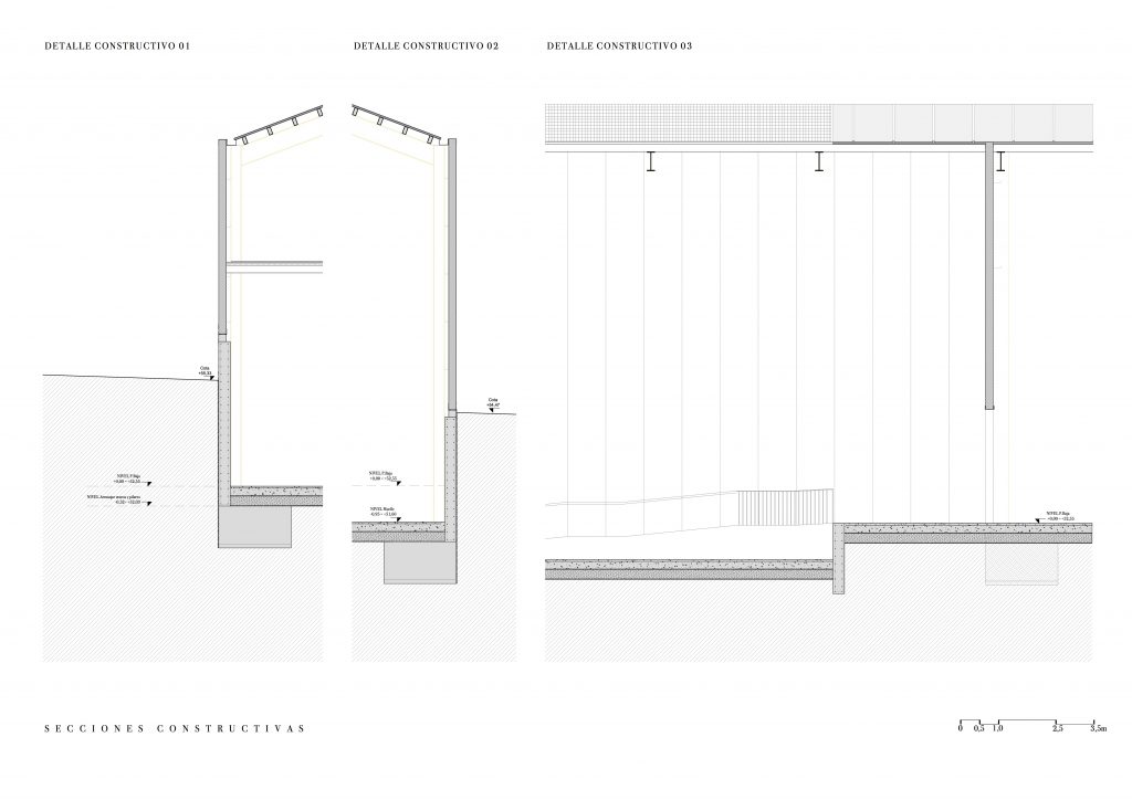 RASPA Y AMAGADO SECCION CONSTRUCTIVA